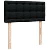 vidaXL Ottoman-Bett mit Matratze Schwarz 80x200 cm Stoff