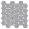 vidaXL Sechseckige Fliese 50 stk. Grau 30 x 30 cm Polyurethan und PET