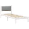 vidaXL Bettrahmen Hellgrau 80 x 190 cm Massives Kiefernholz