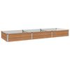 vidaXL Hochbeet im Garten Holz Braun 240 x 80 x 24 cm