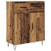 vidaXL Highboard Altholz 69,5 x 34 x 180 cm Holzwerkstoff