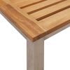 vidaXL Garten Essgruppe 3 pcs Braun Massivholz Teak