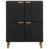 vidaXL Sideboard Schwarz 60x33x75 cm Holzwerkstoff