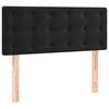 vidaXL Kopfteil Schwarz 80x5x78/88 cm Samt