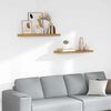 vidaXL Wandregal 2 pcs Beige 80 x 23,5 x 4 cm Holzwerkstoff