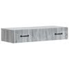 vidaXL Wandmontierter Beistelltisch 87,5 x 34,5 x 17 cm Holzwerkstoff