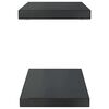 vidaXL Wandregale 2 Stk. 50x23,5x3 cm Schwarz Edelstahl