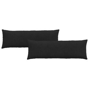 vidaXL Sofakissen 2 pcs Schwarz 120 x 40 cm Stoff