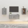 vidaXL TV-Wandschr&auml;nke 2 Stk. Grau Sonoma 40x34,5x60 cm