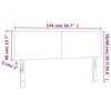 vidaXL Kopfteile 2 Stk. Dunkelgrau 72x5x78/88 cm Samt