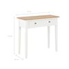 vidaXL Frisiertisch Konsolentisch Weiß 79 x 30 x 74 cm Holz