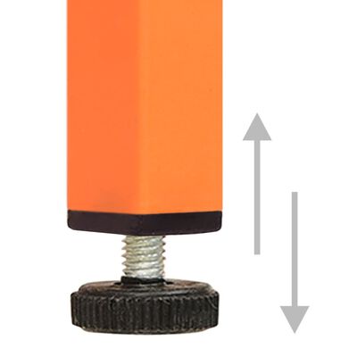 vidaXL Kleiderschrank Orange 90x50x180 cm Stahl