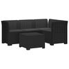 vidaXL 4-Sitzer Garten Sofa mit Kissen Rattan Look PP Anthrazit