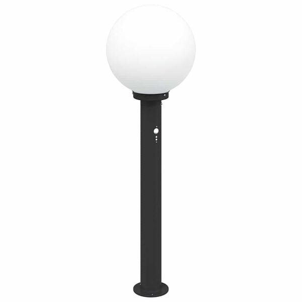 vidaXL Pollerleuchte mit Sensor 80 cm Schwarz IP44