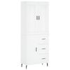 vidaXL Highboard Wei&szlig; 69,5x34x180 cm Holzwerkstoff