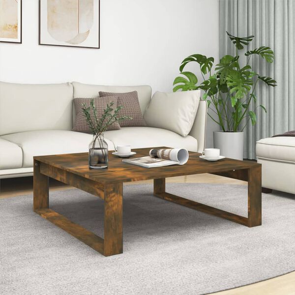 vidaXL Couchtisch R&auml;uchereiche 100x100x35 cm Holzwerkstoff