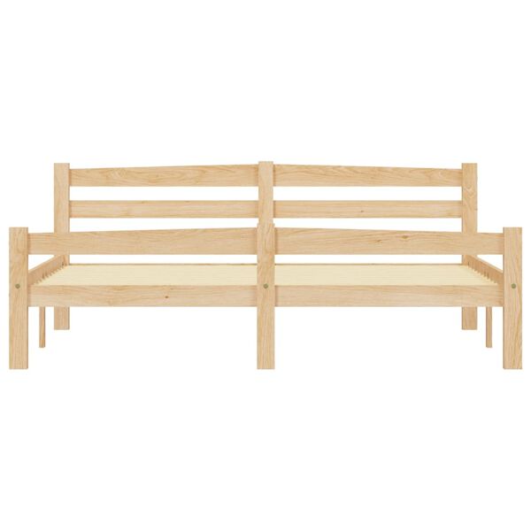 vidaXL Massivholzbett Kiefer 160x200 cm