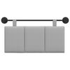 vidaXL H&auml;ngevorderseite Wandmontiert Wolkengrau 90 x 55 x 5 cm Stoff