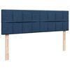 vidaXL Ottoman-Bett mit Matratze Blau 140x200 cm Stoff