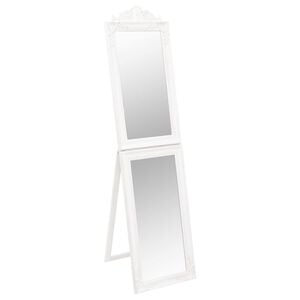 vidaXL Standspiegel Wei&szlig; 45x180 cm