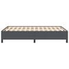 vidaXL Boxspringbett Dunkelgrau 140 x 200 cm Cordstoff