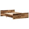 vidaXL Bettgestell ohne Matratze Altholz-Optik 120x200cm Holzwerkstoff