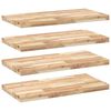 vidaXL Schweberegale 4 Stk. 100x40x4 cm Massivholz Akazie Unbehandelt