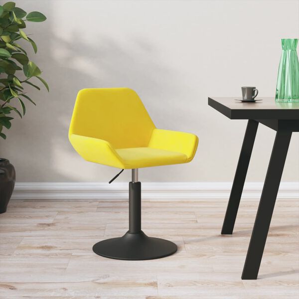 vidaXL Barhocker Senfgelb Samt