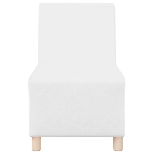 vidaXL | Modulares Armfreies Sofa | Wei&szlig; 55 x 74 x 82 cm Kunstleder