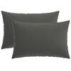 vidaXL Kissenbezug 2 pcs HEERLEN Anthrazit 30 x 50 cm Polyester
