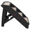 vidaXL Hundetreppe Klappbar Schwarz 62x40x49,5 cm