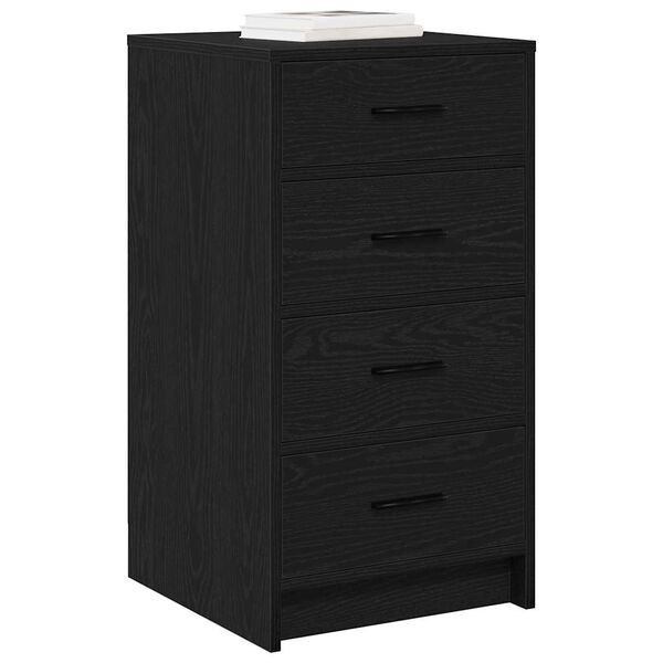 vidaXL Sideboard Schwarz Eichen-Optik 40 x 41 x 75 cm Holzwerkstoff