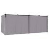 vidaXL Pavillon mit Vorh&auml;ngen 3 x 6 m Anthrazit Stahl