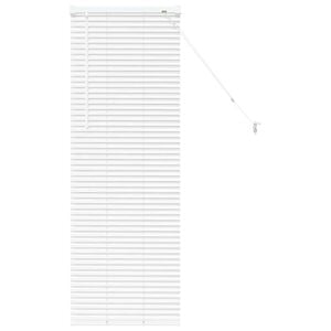 vidaXL Balkenjalousien Wei&szlig; 130 x 45 cm Aluminium