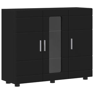 vidaXL Holzschrank Schwarz 88,5 x 30,5 x 73 cm Holzwerkstoff