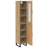vidaXL Highboard Artisan-Eiche 34,5 x 34 x 180 cm Holzwerkstoff