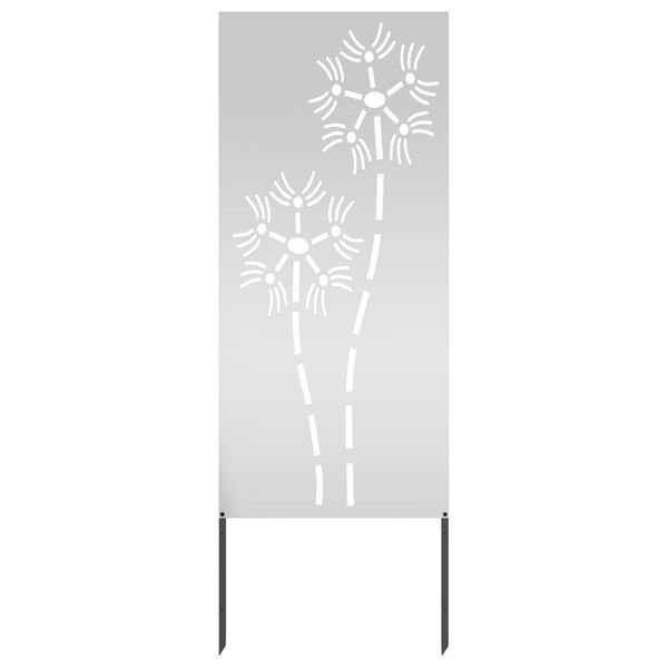vidaXL Garten Sichtschutz-Leinwand Silber 50 x 140 cm Verzinkter Stahl