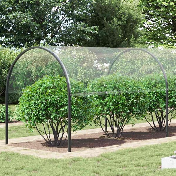 vidaXL Transparente Plane mit &Ouml;sen 4x12 m PVC