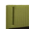 vidaXL Bettgestell mit LED Gr&uuml;n Stoff 90x200 cm