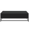 vidaXL Couchtisch Schwarz 100x100x30 cm Holzwerkstoff und Metall