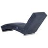 vidaXL Massage Chaiselongue Grau Wildleder-Optik