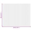 vidaXL Teppich Rechteckig Grau 80x100 cm Bambus