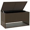 vidaXL Outdoor-Kissenbox Braun 100x55x55,5 cm Poly Rattan