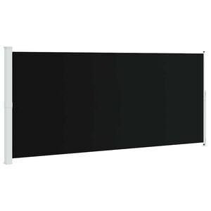 vidaXL Seitenmarkise Ausziehbar 220x500 cm Schwarz