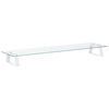vidaXL Monitorst&auml;nder Wei&szlig; 80x20x8 cm Hartglas und Metall