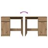 vidaXL Schreibtisch Artisan-Eiche 86x49x76 cm Holzwerkstoff
