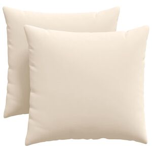 vidaXL Sofakissen 2 St&uuml;ck Beige 45 x 45 cm Stoff