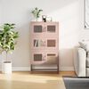 vidaXL Highboard Rosa 68x39x123 cm Stahl