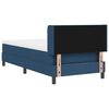 vidaXL Boxspringbett mit Matratze mit Kopfteil Blau 200 x 100 cm Stoff