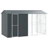 vidaXL Vogelk&auml;fig Anthrazit 430 x 208 x 247 cm Verzinkter Stahl